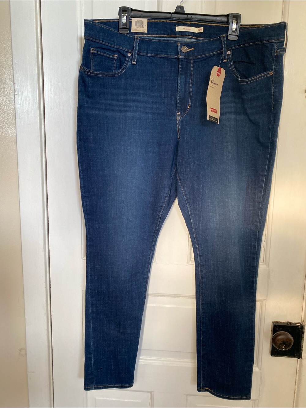 Levi's 711 Skinny Mid Rise Jeans Size 20W M
